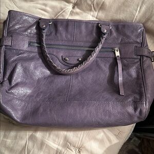 Balenciaga Purple Leather Bag